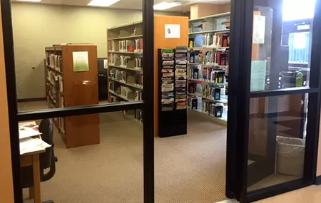 Cook Campus Library view from entrance