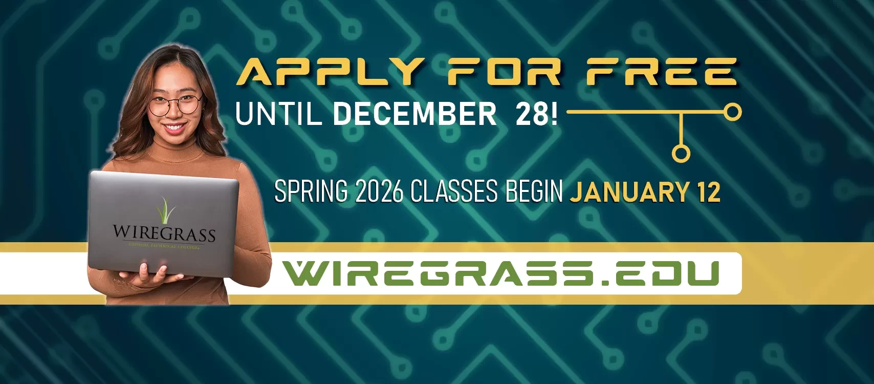 Apply for free until December 28!