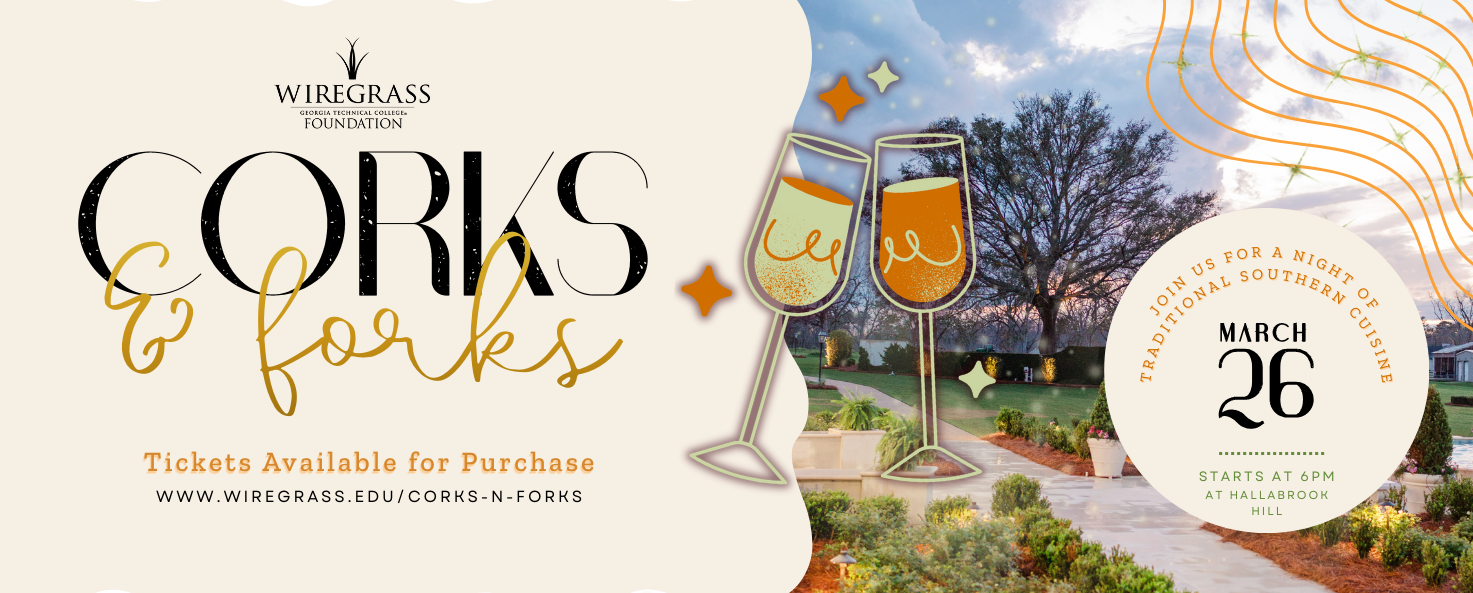 Join us for Corks and Forks on March 26, 2026