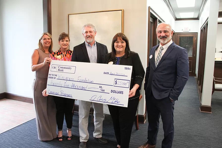 Photo for Community Bank Company of Fitzgerald Invests in Wiregrass Tech&rsquo;s New Electrical Lineworker Program