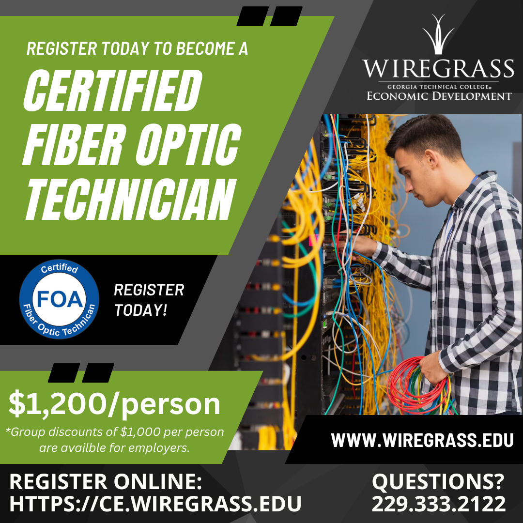 Photo for Wiregrass Georgia Technical College to Offer Certified Fiber Optic Technician Training in October