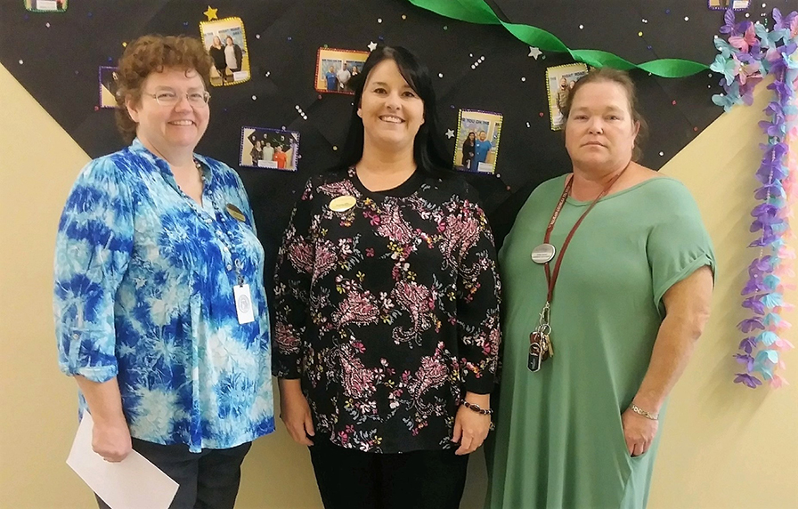 Wiregrass adult education instructors Renee Elliott, Brianna Gillis, and Krista Spires.