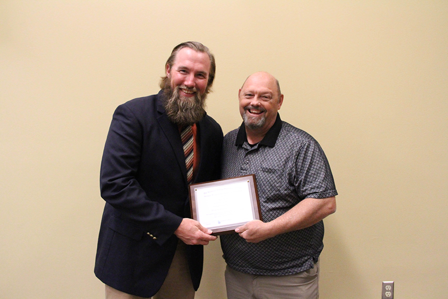 Ryan Degner Accepting Award