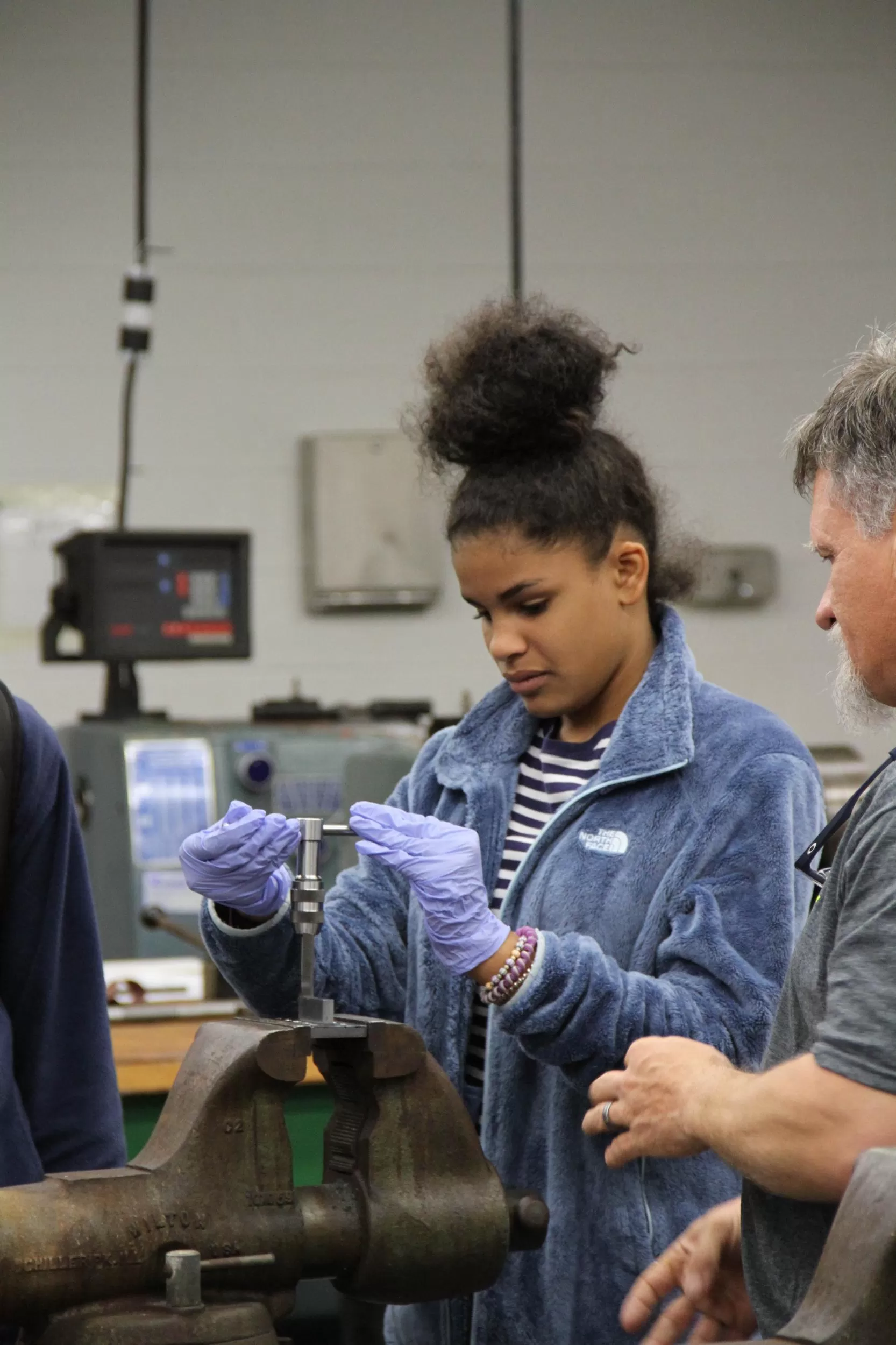 Student Working with Instructor