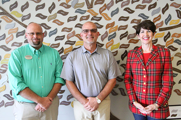 Frank Barnett, Tom Patterson, and Dr. Tina K. Anderson