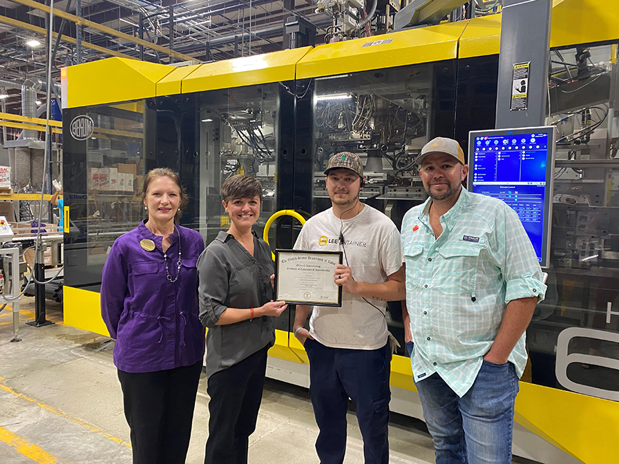 Wiregrass Faculty and Staff with Lee Container Employees