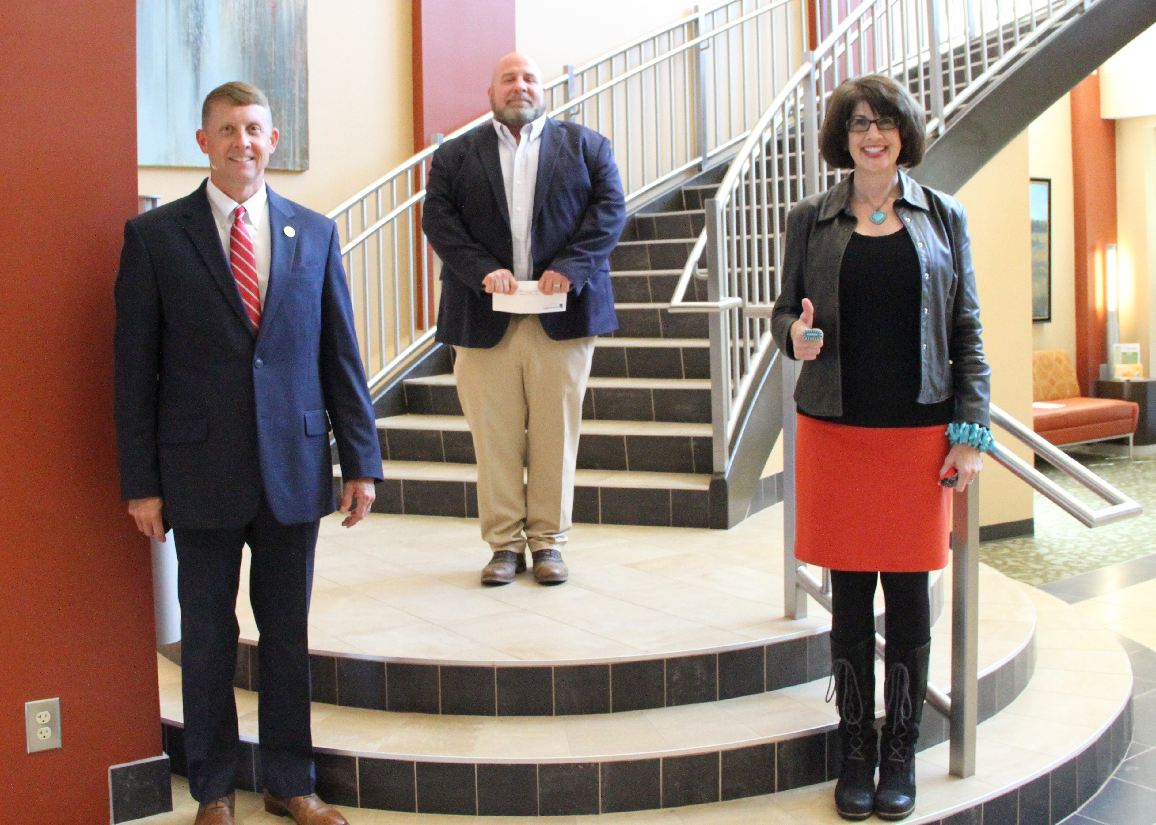 Greg Dozier, Mike Day, and Dr. Tina Anderson