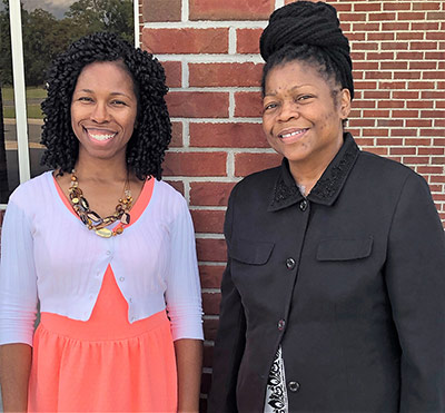 Adult Ed Instructors Julia Danner and Yolanda Slack.