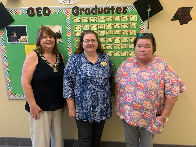 Adult Education instructors Renee Elliott, Sandra Scurry, and Krista Spires.